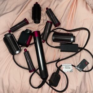 Dyson air wrap pink and grey